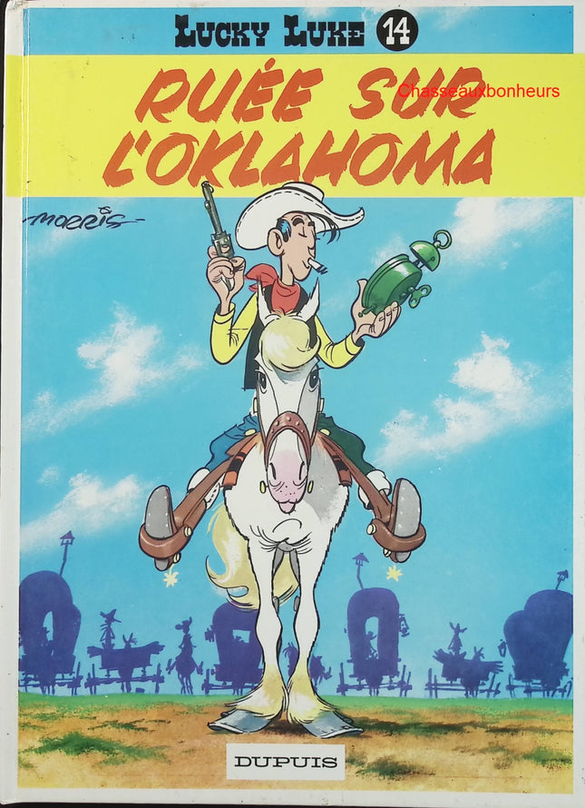 Lucky Luke – Tome 14 : Ruée sur l’Oklahoma – Morris & Goscinny – BD western humour et aventure - Livre BD