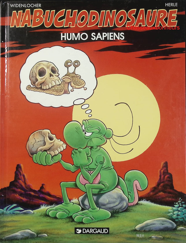 Nabuchodinosaure – Tome 4 : Humo Sapiens – Herlé & Widenlocher – BD humour absurde et préhistoire - Livre BD