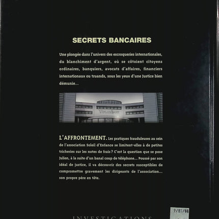Secrets Bancaires Tome 3.2 L’Affrontement – Philippe Richelle, Pierre Wachs – BD polar financier et suspense - Livre BD