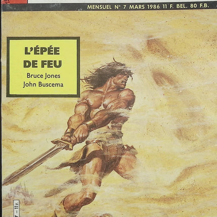 Super Conan N°7 – Mon Journal – Publication Marvel – Comics Conan vintage d’occasion - Livre BD