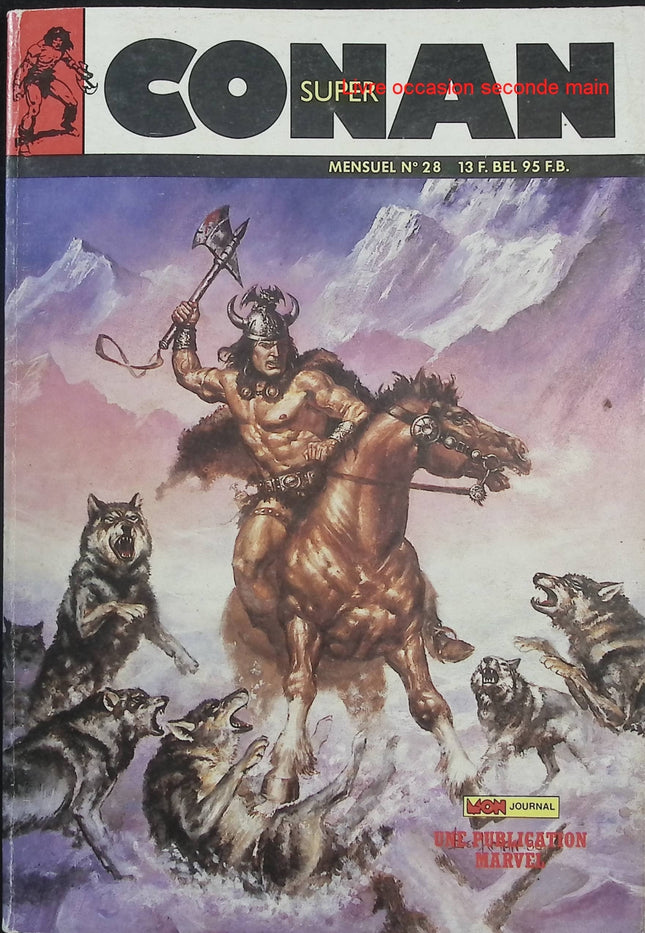 Super Conan N°28 – Mon Journal – Publication Marvel – Comics Conan vintage d’occasion - Livre BD