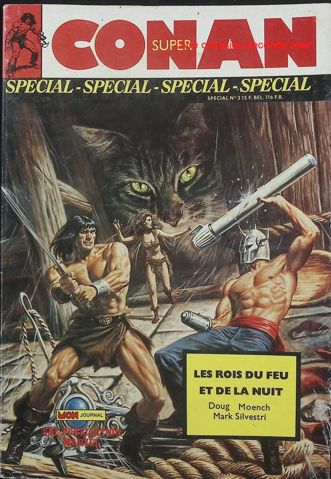 Super Conan N°3 – Mon Journal – Publication Marvel – Comics Conan vintage d’occasion - Livre BD