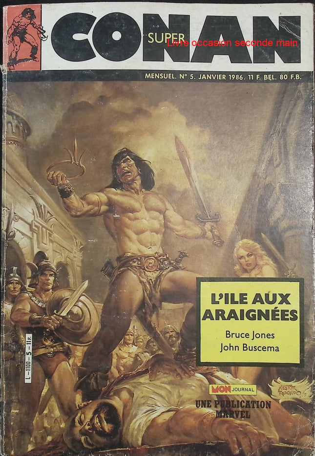 Super Conan N°5 – Mon Journal – Publication Marvel – Comics Conan vintage d’occasion - Livre BD