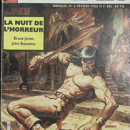 Super Conan N°6 – Mon Journal – Publication Marvel – Comics Conan vintage d’occasion - Livre BD