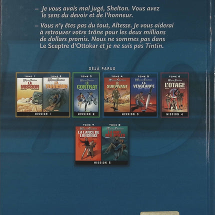 Wayne Shelton Tome 9 Son Altesse Honesty – Jean Van Hamme, Christian Denayer – BD d’aventure et d’action - Livre BD
