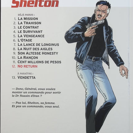 Wayne Shelton Tome 12 No Return – Jean Van Hamme, Christian Denayer – BD d’aventure, action et suspense - Livre BD