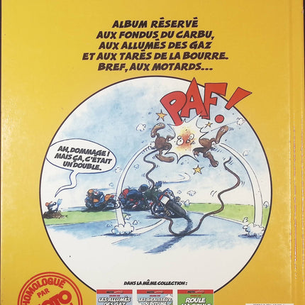 Motomania Tome 1 – Les Fondus du Carbu – Holger Aue – BD humour culte sur les motards - livre BD