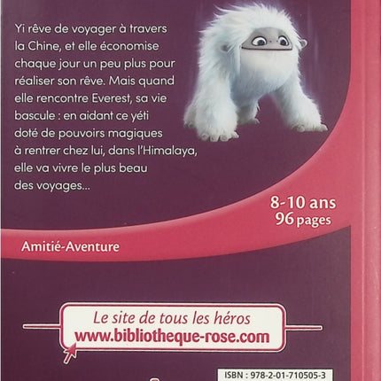 Abominable – Le roman du film – Bibliothèque Rose Aventure fantastique, amitié et voyage extraordinaire avec un yéti - Livre