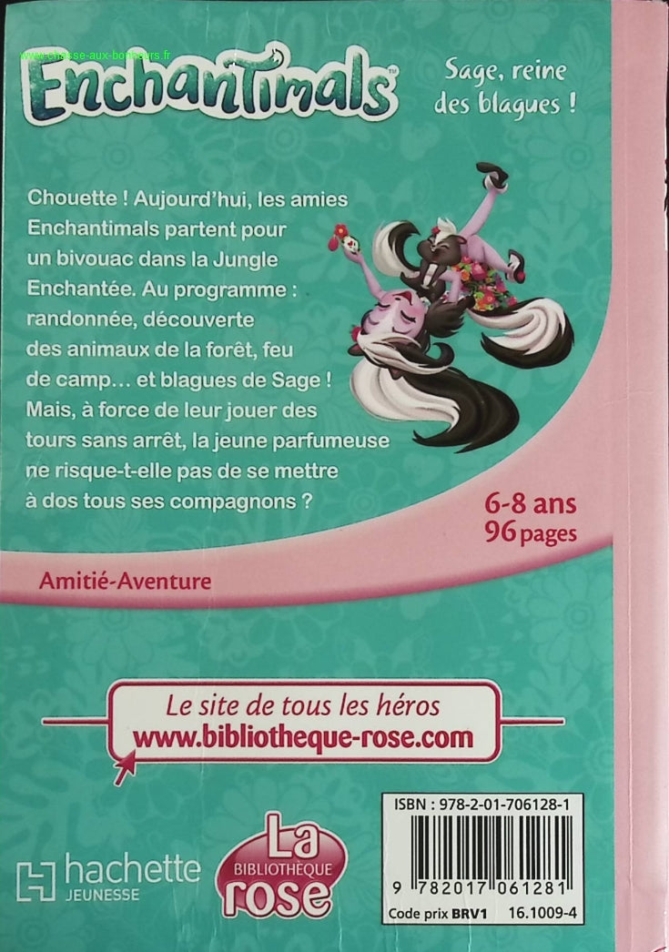 Enchantimals Tome 4 - Sage, Reine Des Blagues ! - Bibliothèque Rose - livre