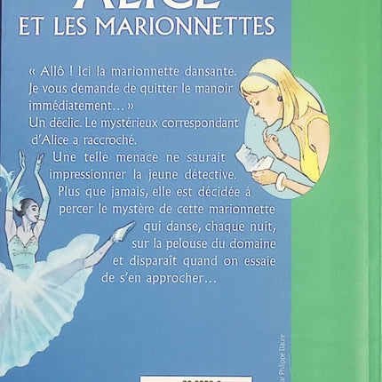 Alice et les marionnettes – Roman policier jeunesse de Caroline Quine, enquête mystérieuse et aventure pour jeunes détectives - Bibliothèque Verte - Livre