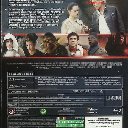 Star Wars : Le Réveil de la Force – Harrison Ford – Blu-ray occasion – Film de science-fiction et aventure - Blu-ray