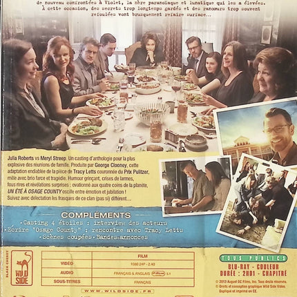 Un Été à Osage County - Meryl Streep, Julia Roberts, Sam Shepard - Blu-ray