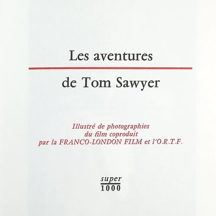 Les aventures de Tom Sawyer - Mark Twain - livre