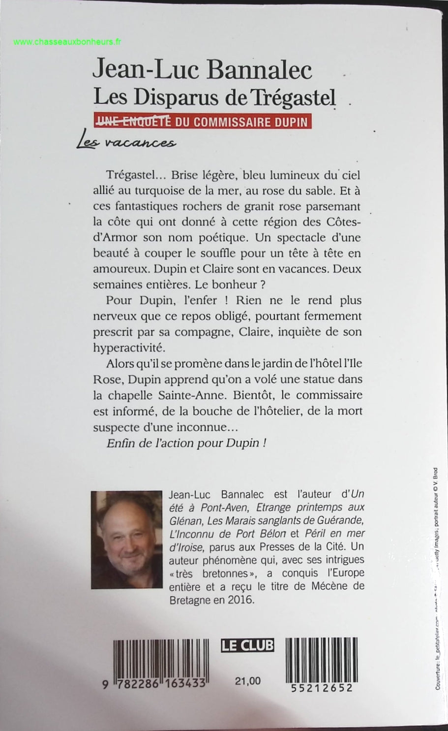 Les disparus de Trégastel - Jean-Luc Bannalec - livre