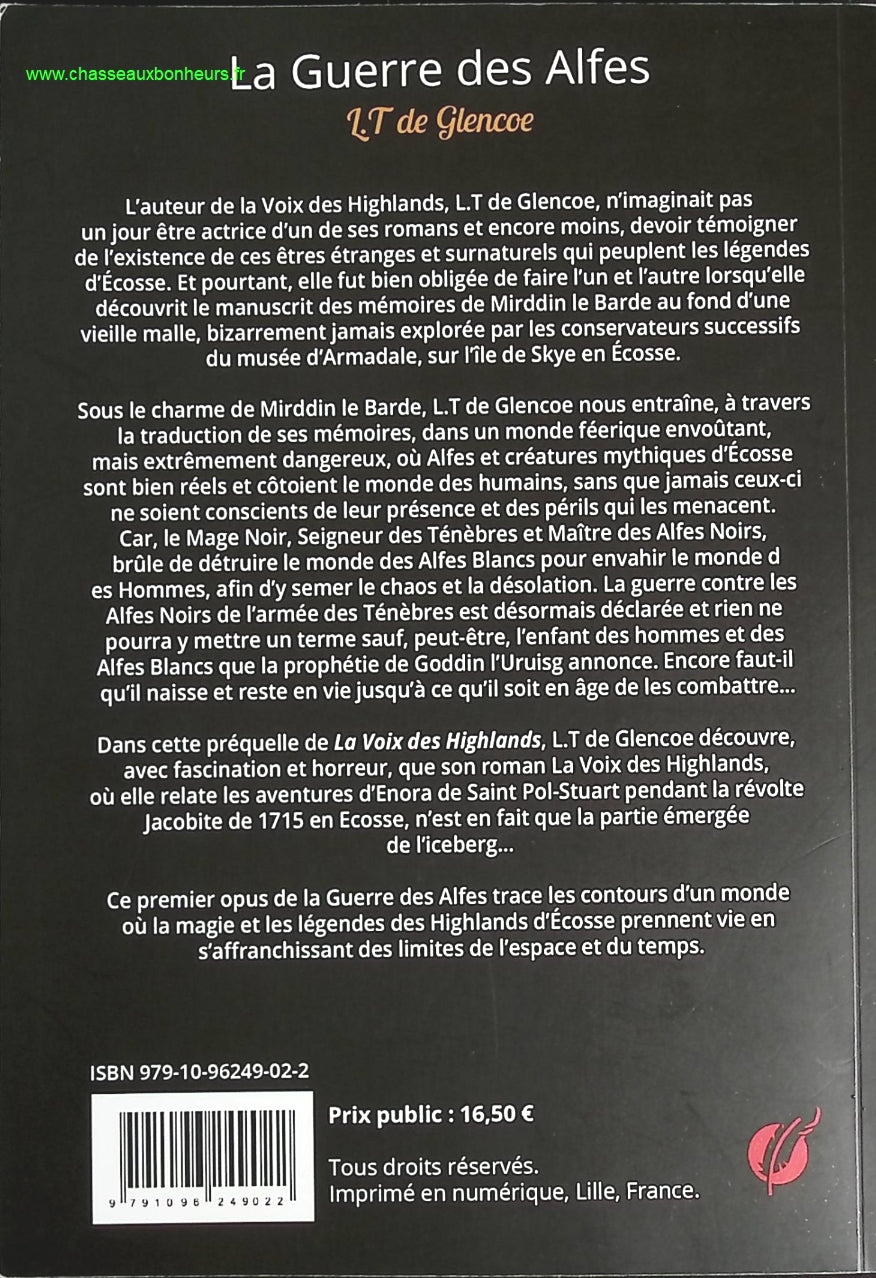 La Guerre des Alfes Le trône d'Alba, Tome 1 - L.T de Glencoe - livre