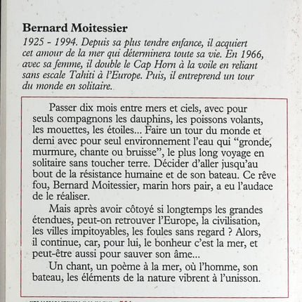 The Long Road. Alone Between Seas and Skies - Bernard Moitessier - book