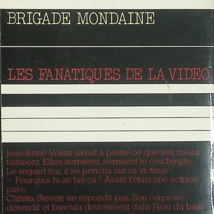 Les Fanatiques de la vidéo - Brigade mondaine n°35 - Michel Brice - Roman policier d'occasion - Livre