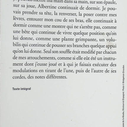 La Prisonnière Marcel Proust – À la recherche du temps perdu, roman classique sur l’amour, la jalousie et la passion amoureuse - Livre