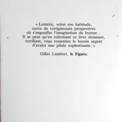 Substance B - Bernard Lentéric - livre
