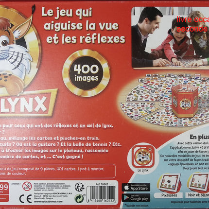 Jeu de société enfant – Educa Le Lynx – 400 images - jeu de société