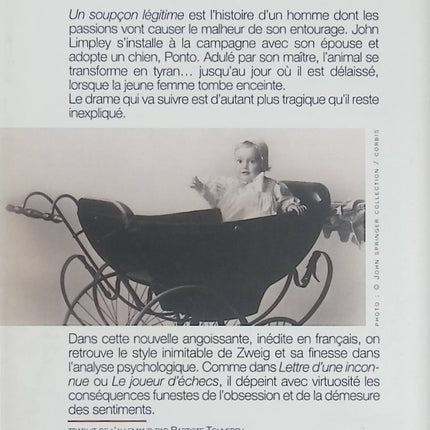 Un soupçon légitime - Stefan Zweig - Nouvelle psychologique d’occasion sur la jalousie, le doute et les apparences - Livre