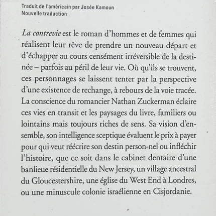 La Contrevie Philip Roth – Roman américain sur l’identité, les choix de vie, la famille et les destins alternatifs - Livre