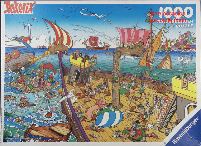Puzzle adulte 1000 pièces – Astérix : Sea Battle – Ravensburger - jeu de société Puzzle