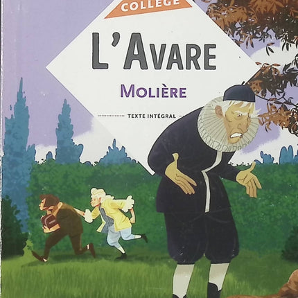 Bibliocollège – L’Avare – Molière – Comédie classique au programme scolaire, étude du théâtre, de l’avarice et des relations familiales - Livre