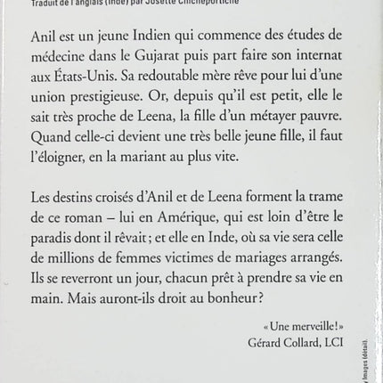 Un fils en or – Shilpi Somaya Gowda – roman contemporain Inde États-Unis et destins croisés - Livre