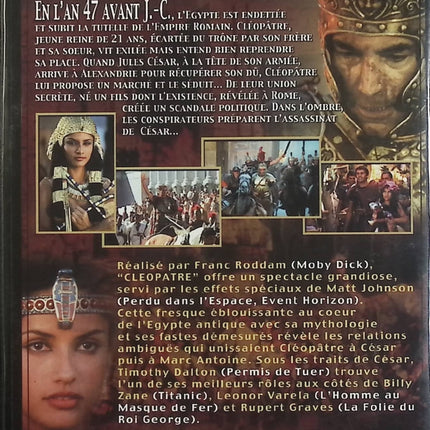 Cléopâtre, Reine d'Égypte – Billy Zane – DVD péplum historique antiquité Égypte romance - DVD