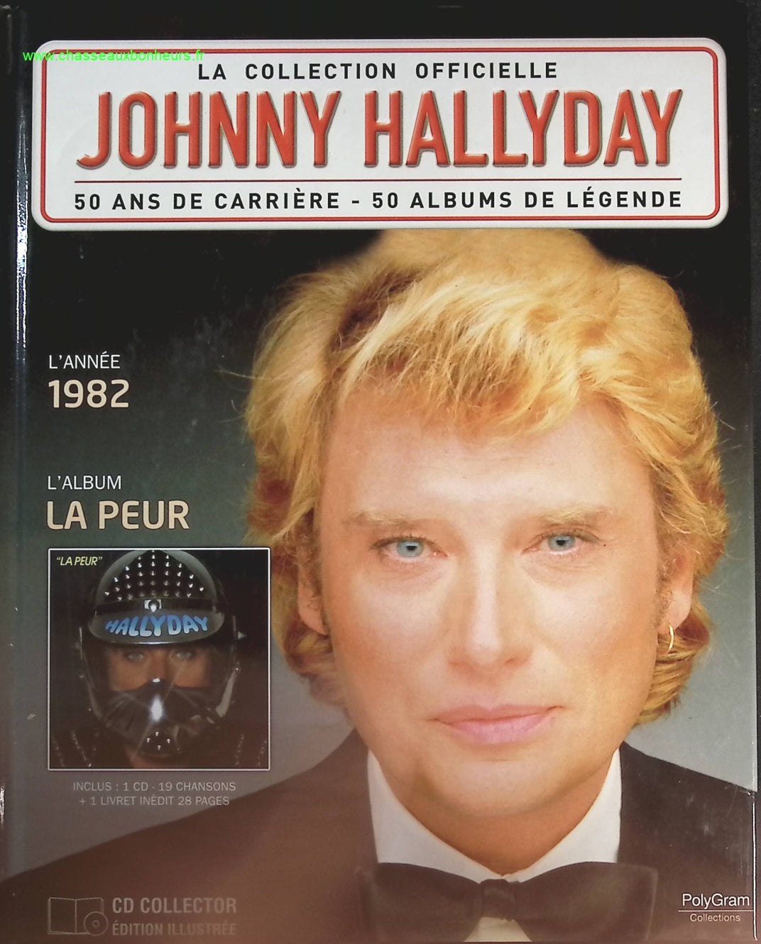 La Peur 1982 - Collection Officielle édition illustrée - Johnny Hallyday - CD