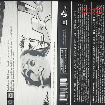 Artaud Chalosse Pour en finir avec le Jugement de Dieu CD album théâtre expérimental et poésie sonore - Compact Discs - CD