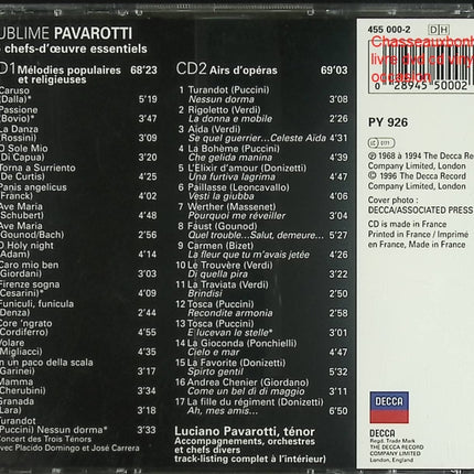Sublime Pavarotti - Luciano Pavarotti - CD Opéra et Classique Vocal - CD