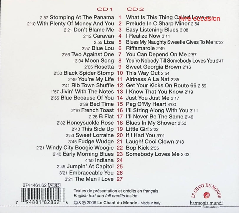 Scene Notebooks - Patricia Kaas - CD