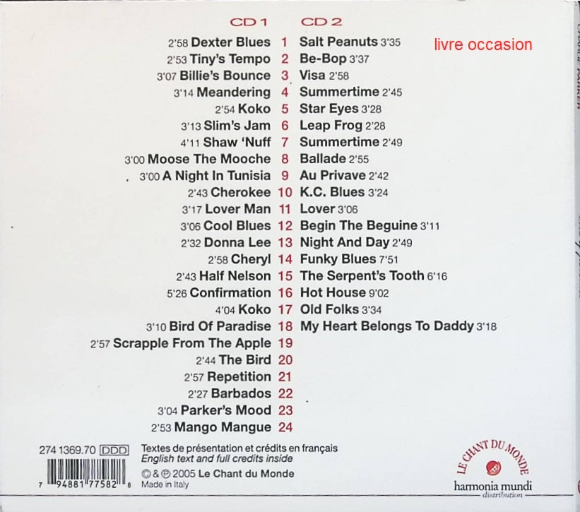 Scene Notebooks - Patricia Kaas - CD