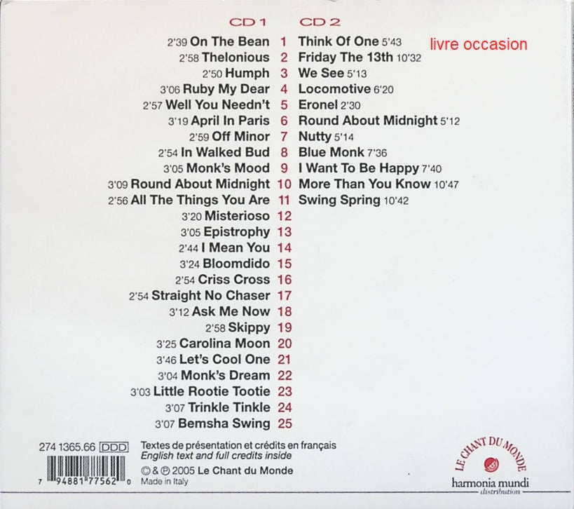 Scene Notebooks - Patricia Kaas - CD