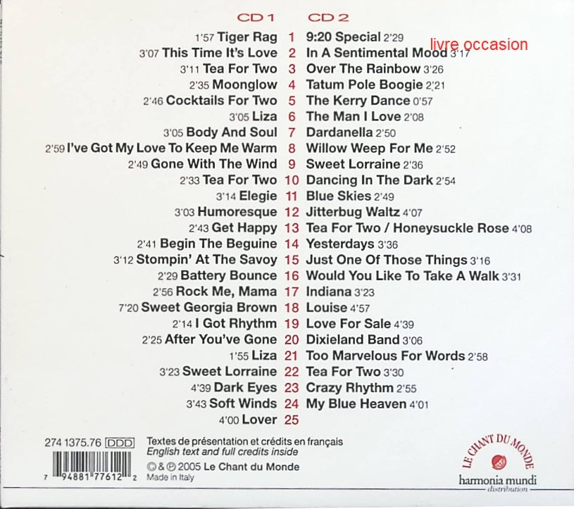 Scene Notebooks - Patricia Kaas - CD