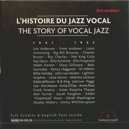 l'histoire du Jazz Vocal 1941-1953 - Artistes divers - CD