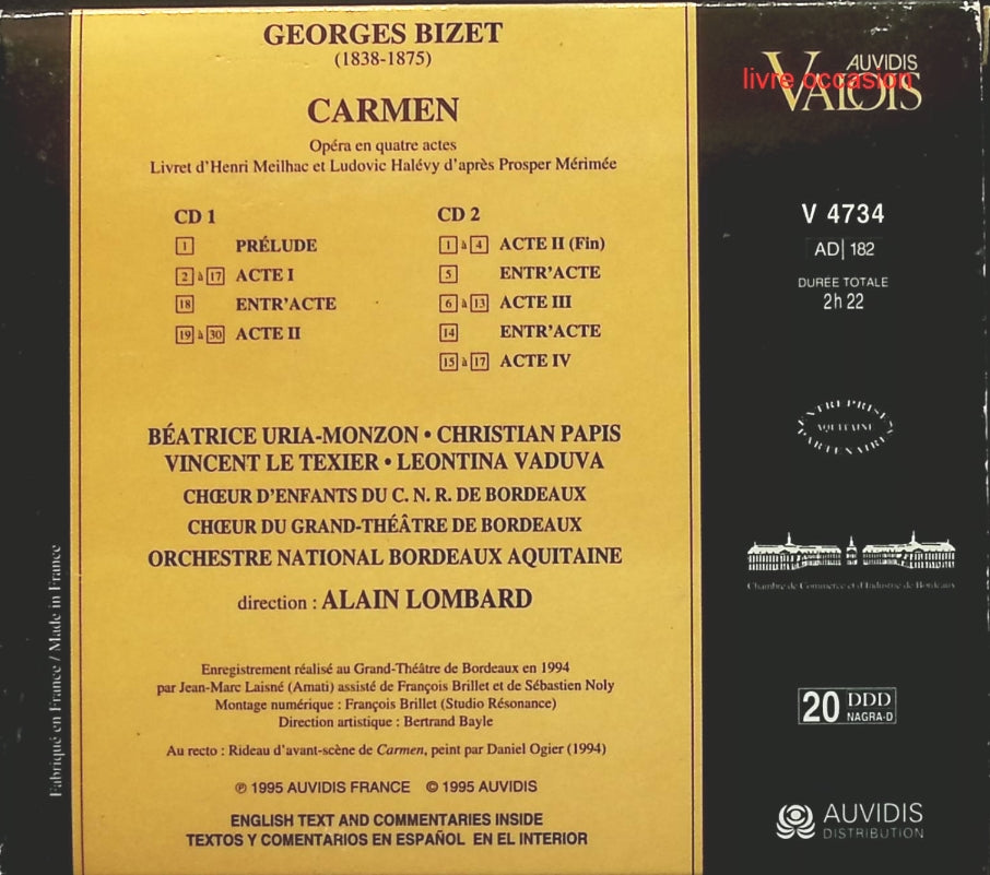 Scene Notebooks - Patricia Kaas - CD