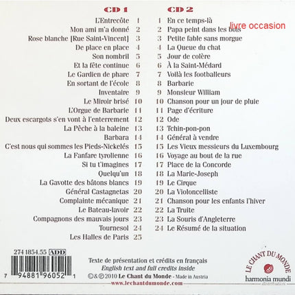 L'entrecôte - le siècle d'or - Les Frères Jacques - CD