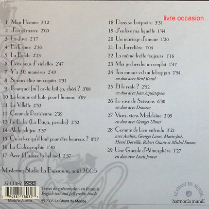 Scene Notebooks - Patricia Kaas - CD