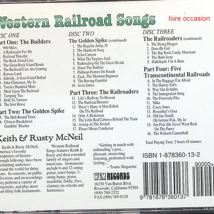 Western Railroad Songs - Keith & Rusty Mcneil - CD