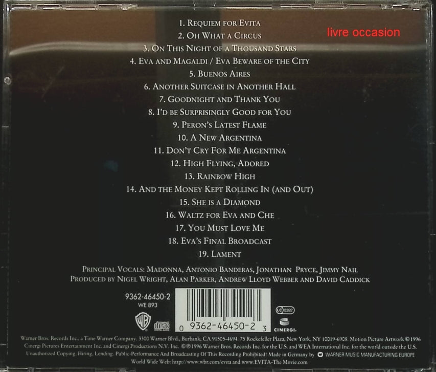 Evita - Madonna - CD
