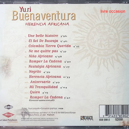Herencia Africana – Yuri Buenaventura - CD