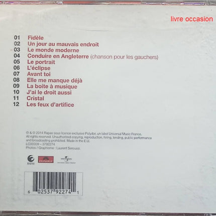 Scene Notebooks - Patricia Kaas - CD