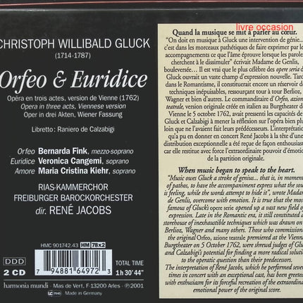 Orfeo & Euridice - Artistes divers - CD