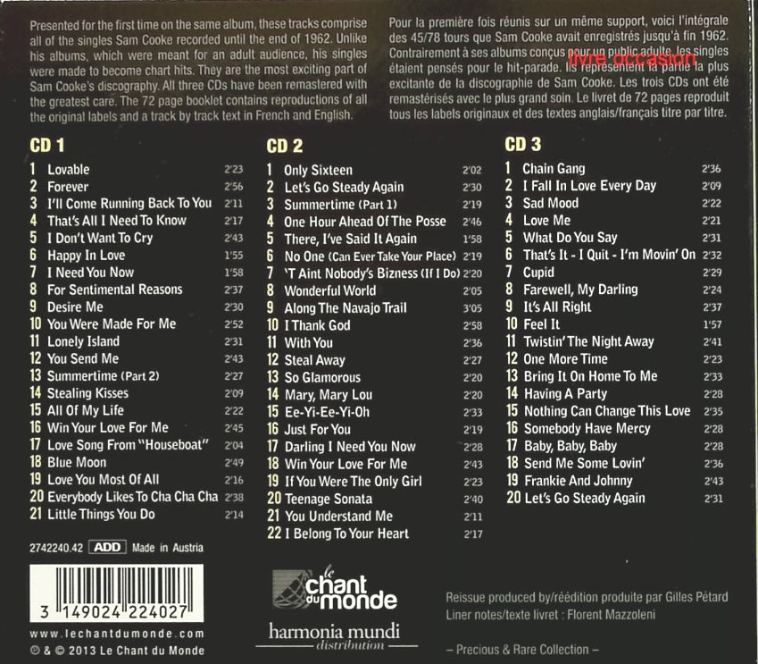 Scene Notebooks - Patricia Kaas - CD