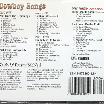 Cowboy Songs - Keith & Rusty Mcneil - CD