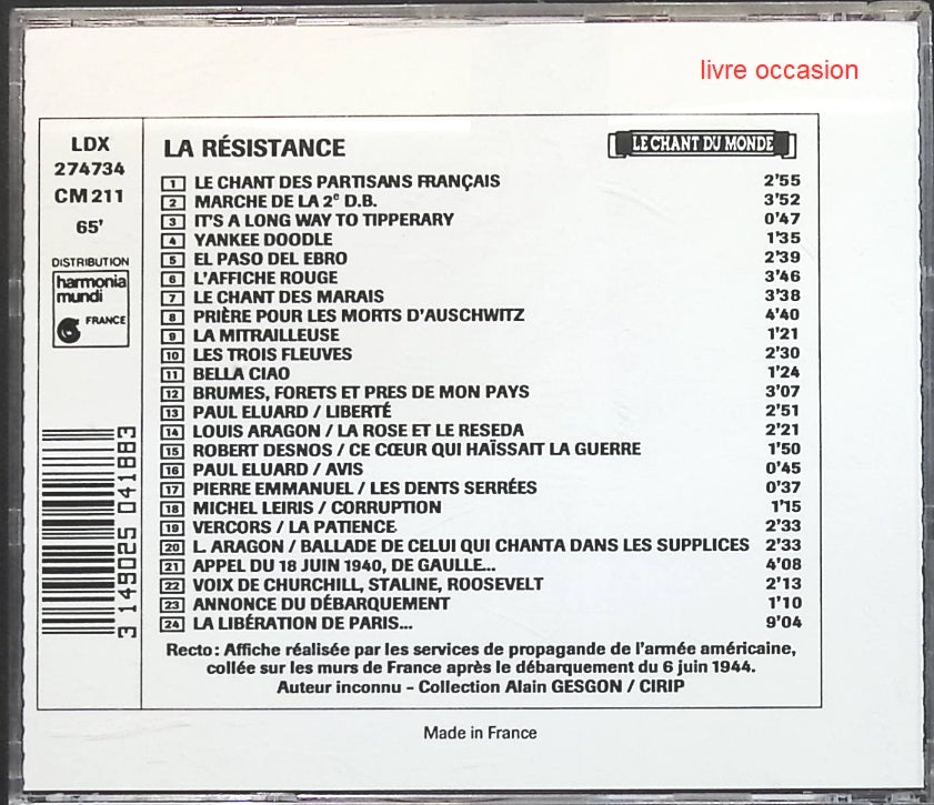 Scene Notebooks - Patricia Kaas - CD