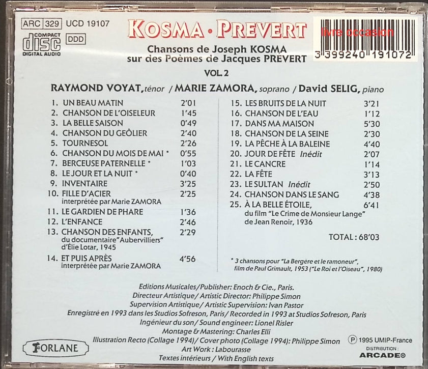 Scene Notebooks - Patricia Kaas - CD